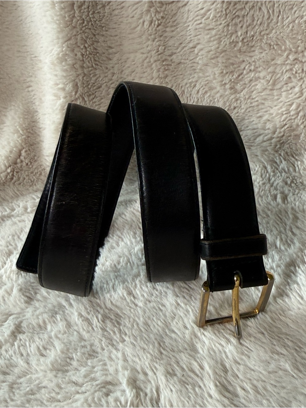 Canterbury Black "Glove" Leather Mens Belt Sz 36
